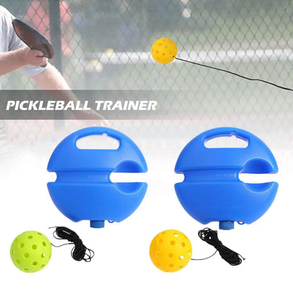 Professional Pickleball and Tennis Trainer Rebound Ball with String Baseboard for Self-Study and Training Enhancement