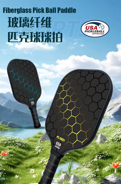 Professional Carbon Fiber Pickleball Paddle Set with Enhanced Sweet Spot and Frosted Surface
