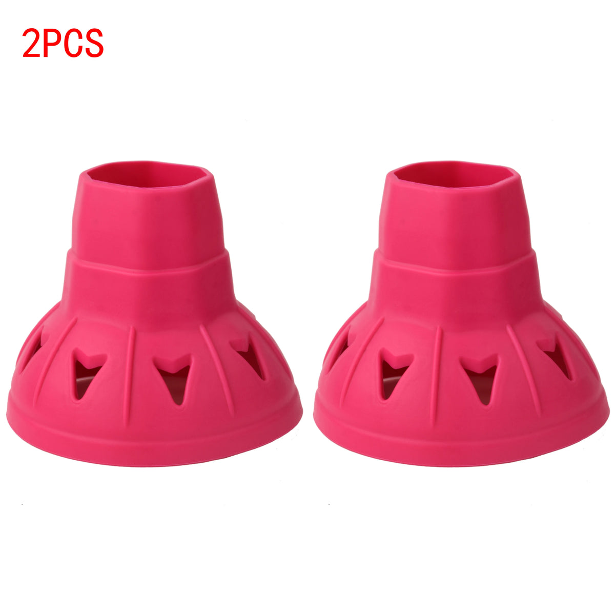 Set of 2 Silicone Pickleball Ball Retrievers with Universal Suction Cup Design
