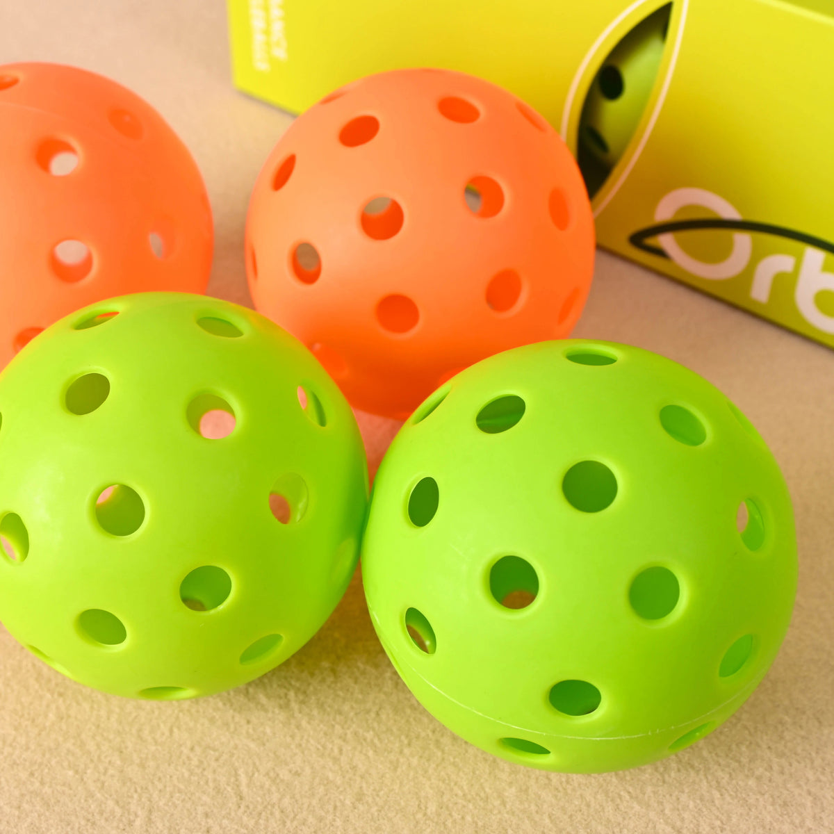 Durable 3-Piece Outdoor Pickleball Set with 40 Holes - Standard 74mm Training Balls