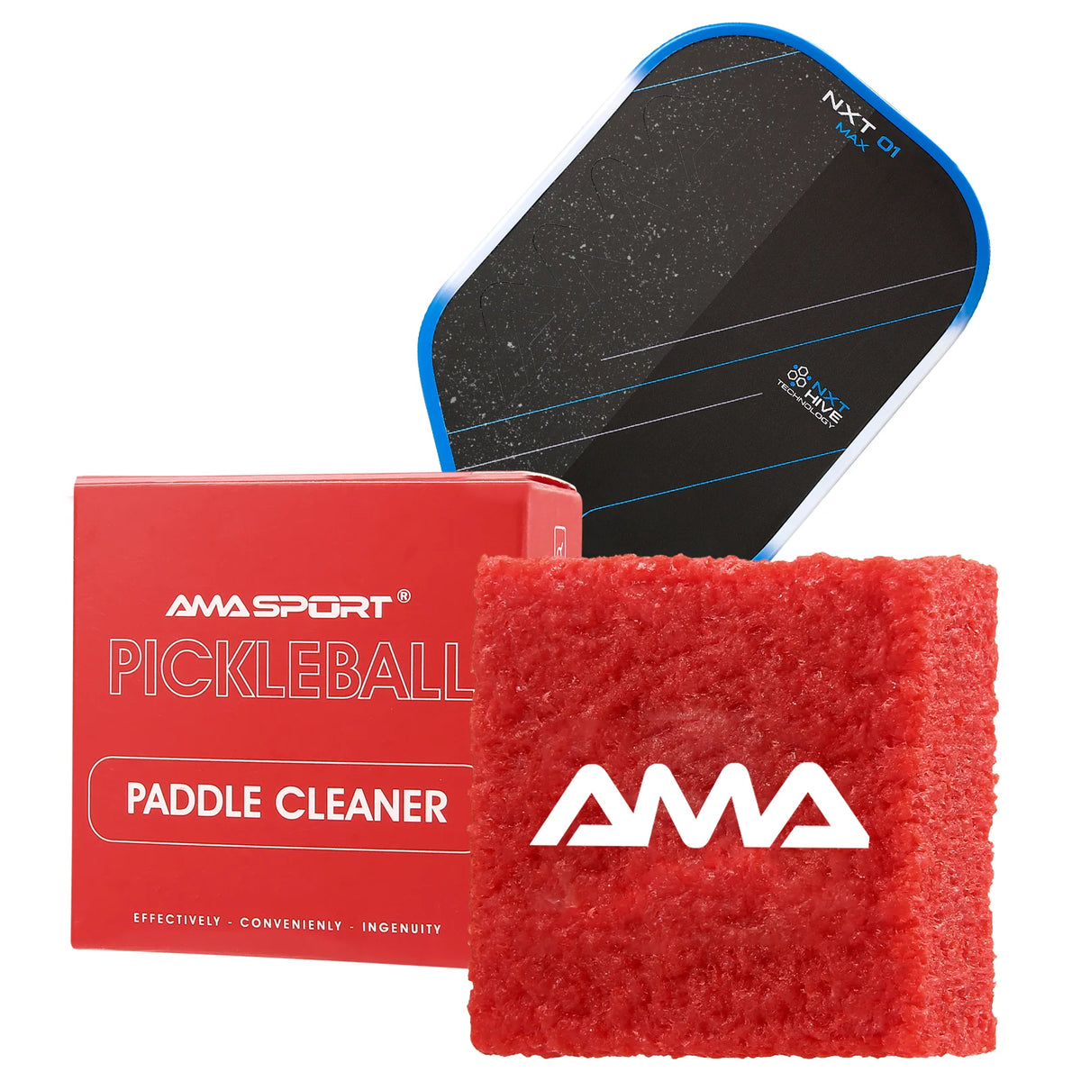 AMASPORT Pickleball Paddle Eraser - Durable Rubber Cleaner for Stains and Scratches, Effective Racket Cleaning Accessory