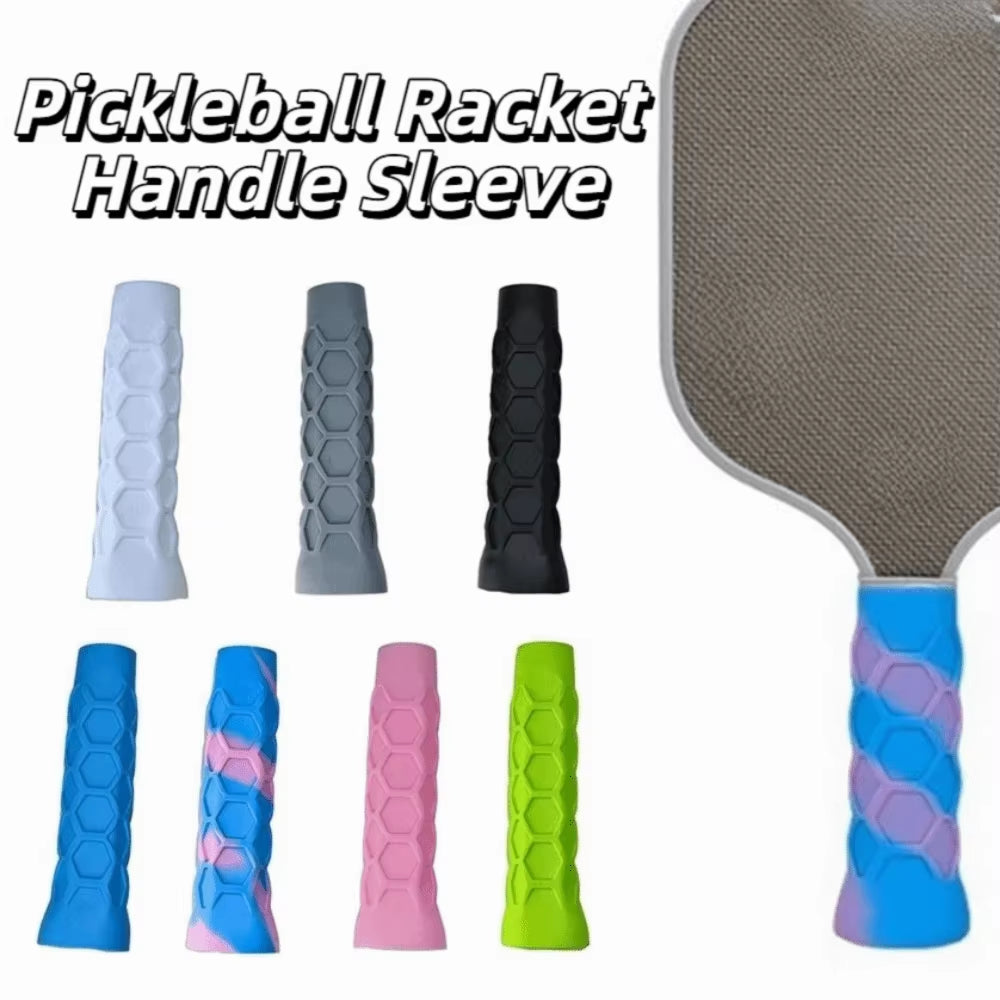 High Elastic Pickleball Racket Handle Sleeve Non-Slip Sweat Absorption Pickleball Racket Grip Cover Octagonal Honeycomb